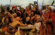 The Reply of the Zaporozhian Cossacks to Sultan of Turkey llya Yefimovich Repin